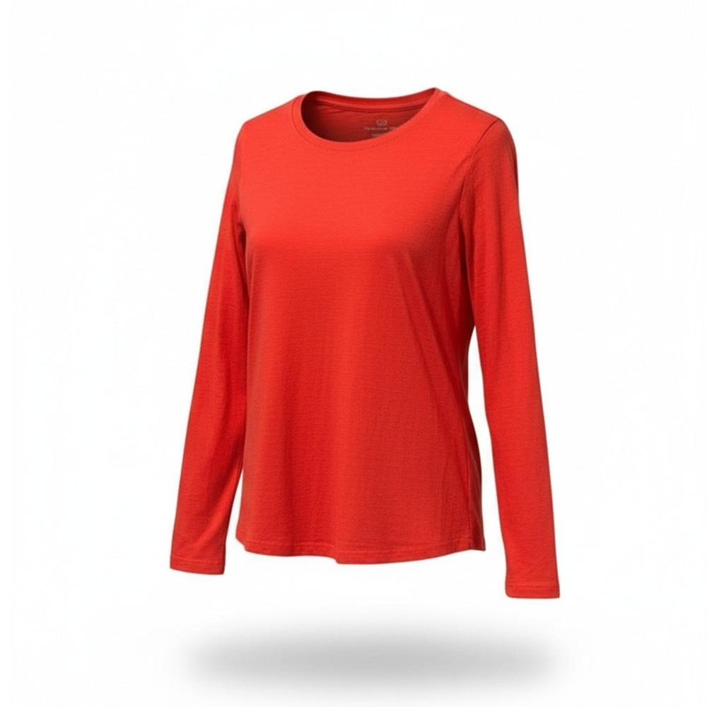 Vineyard Vines T-Shirt‎ Womens XS Red Long Sleeve Crew Neck Whale Graphic
